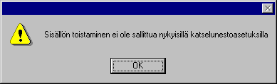 Tätä sisältöä ei voi toistaa